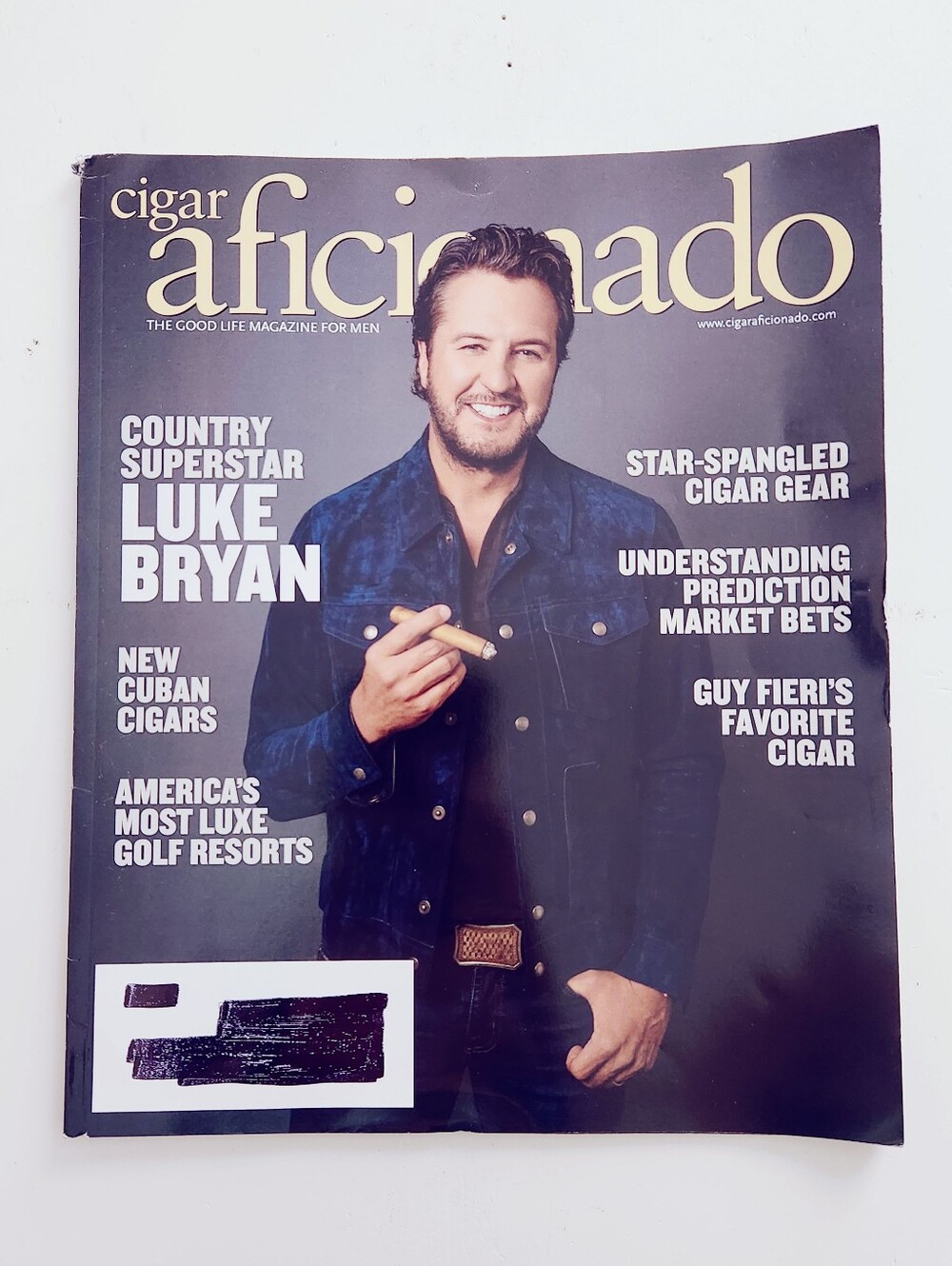 🍭7/$15 Cigar Aficionado Magazine July/August 2026 Luke Bryan